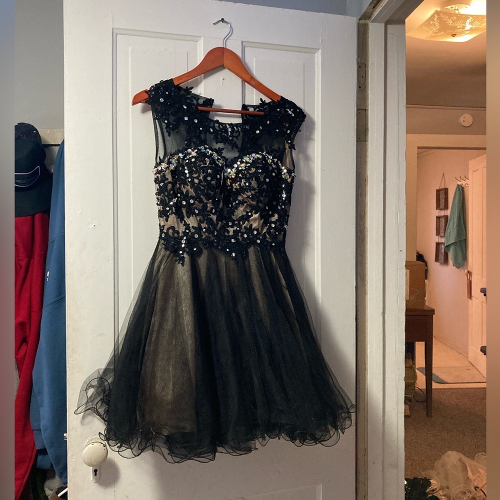 Black, Silver, Gold Dress